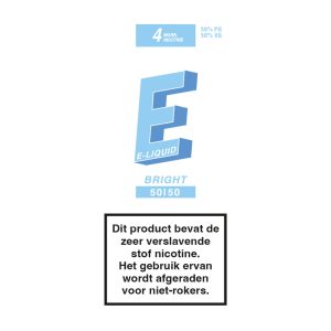 E e-liquid Bright – 50/50 – 10ml / 4mg (10 pcs)