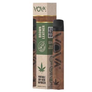 VOVA ~ Dry Herb Volks Vaporizer ~ brown leather
