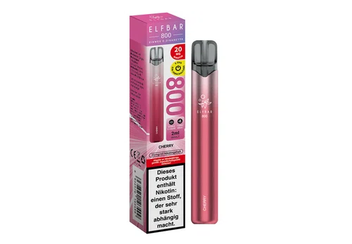 ELFBAR Einweg E-Zigarette Cherry 20mg/ml bis zu 800 Puffs – Bild 2