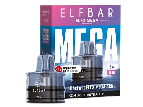 Elfbar ELFX Mega Pods – Dual Mesh Ersatz-Pods (5ml/10ml) 0,6/0,8 Ohm