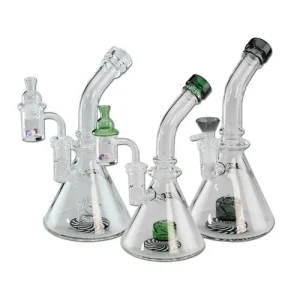 Blaze Kräuter Glas Bong inkl. Banger Carb Cap